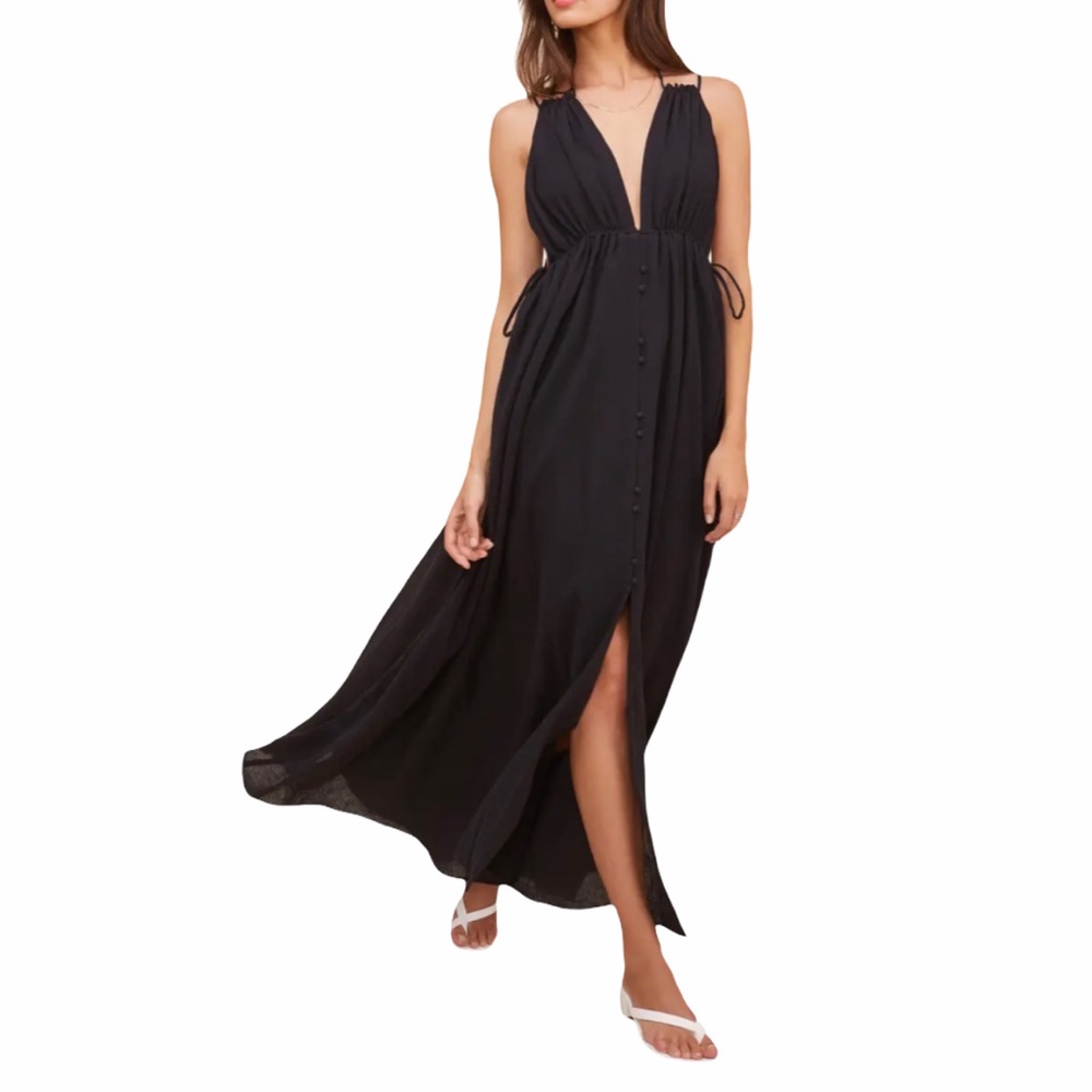 Astr the Label Amalfi Maxi Dress, Black, Sz M